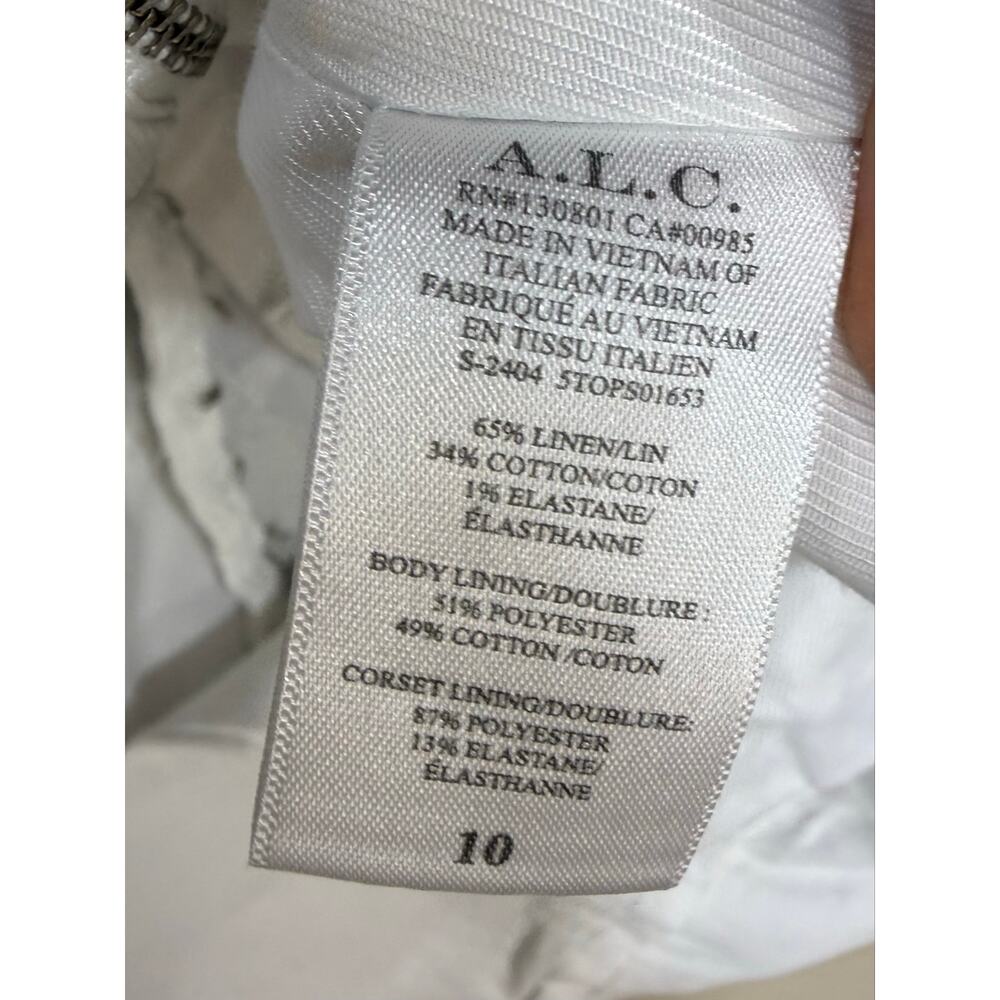 A.L.C. Renee white strapless Top size 10 - Picture 5 of 5